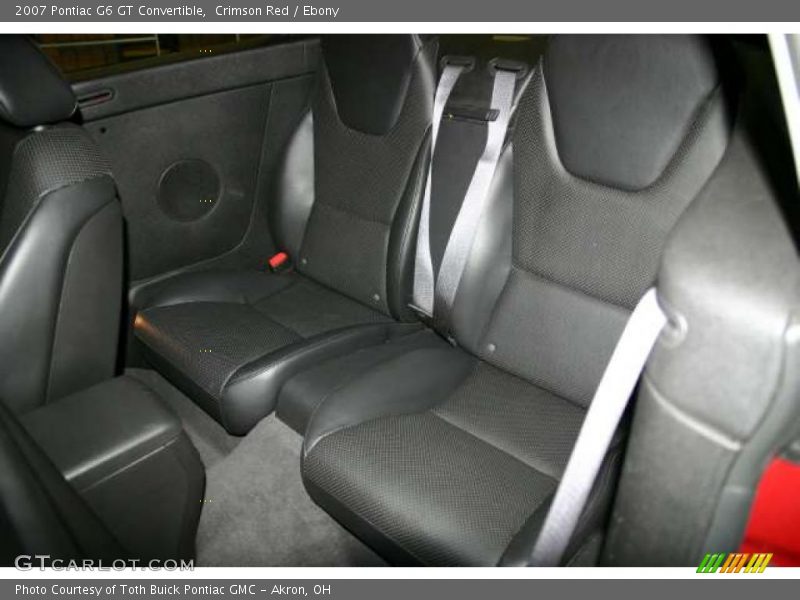Crimson Red / Ebony 2007 Pontiac G6 GT Convertible