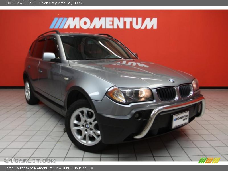 Silver Grey Metallic / Black 2004 BMW X3 2.5i
