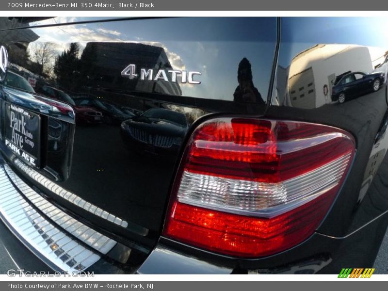 Black / Black 2009 Mercedes-Benz ML 350 4Matic