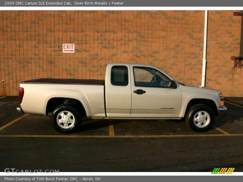Silver Birch Metallic / Pewter 2004 GMC Canyon SLE Extended Cab