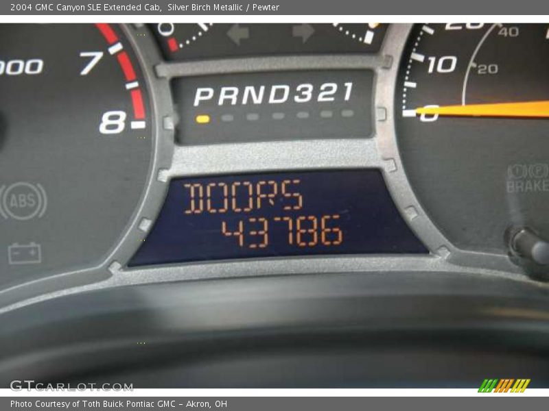 Silver Birch Metallic / Pewter 2004 GMC Canyon SLE Extended Cab