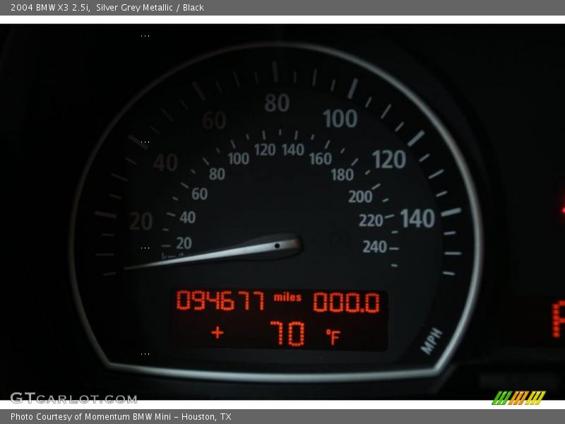Silver Grey Metallic / Black 2004 BMW X3 2.5i