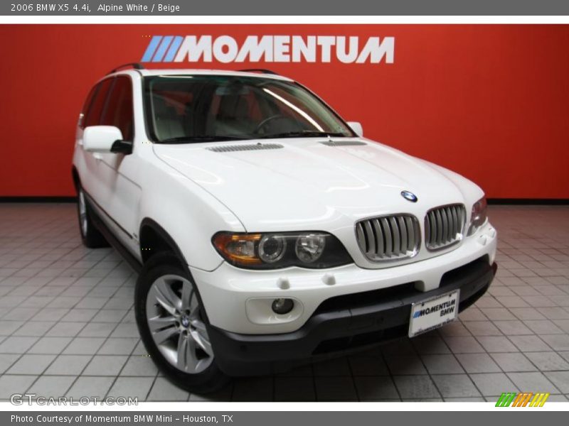 Alpine White / Beige 2006 BMW X5 4.4i