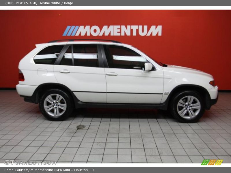Alpine White / Beige 2006 BMW X5 4.4i