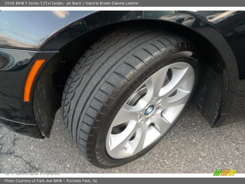 Jet Black / Natural Brown Dakota Leather 2008 BMW 5 Series 535xi Sedan