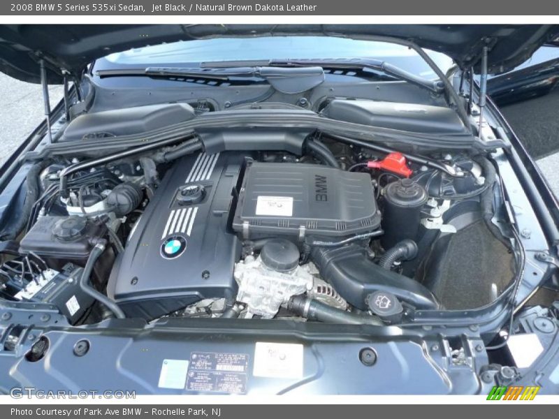 Jet Black / Natural Brown Dakota Leather 2008 BMW 5 Series 535xi Sedan