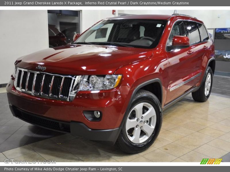 Inferno Red Crystal Pearl / Dark Graystone/Medium Graystone 2011 Jeep Grand Cherokee Laredo X Package