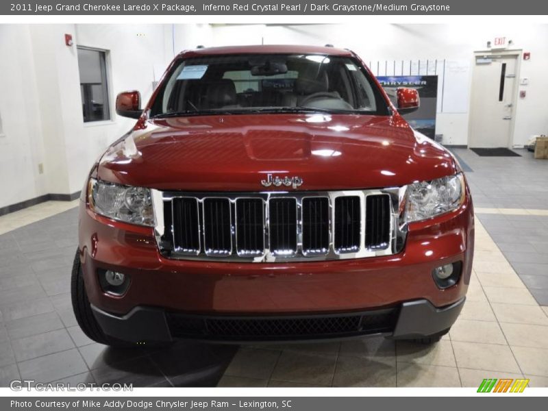 Inferno Red Crystal Pearl / Dark Graystone/Medium Graystone 2011 Jeep Grand Cherokee Laredo X Package