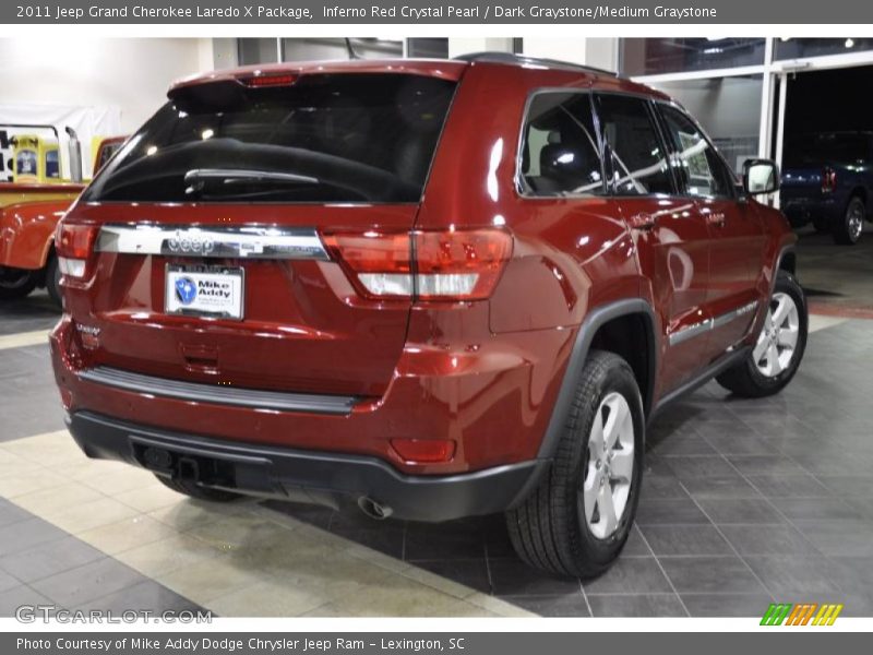 Inferno Red Crystal Pearl / Dark Graystone/Medium Graystone 2011 Jeep Grand Cherokee Laredo X Package
