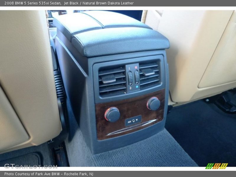 Jet Black / Natural Brown Dakota Leather 2008 BMW 5 Series 535xi Sedan
