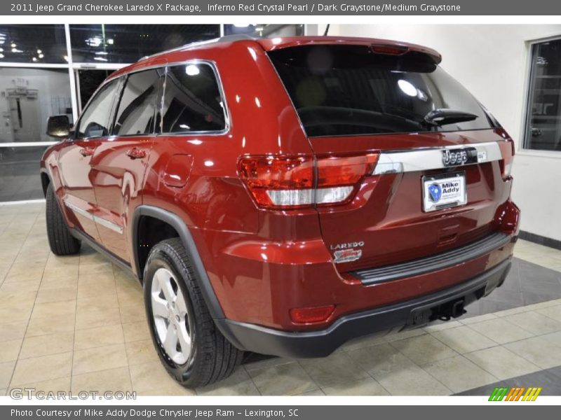 Inferno Red Crystal Pearl / Dark Graystone/Medium Graystone 2011 Jeep Grand Cherokee Laredo X Package
