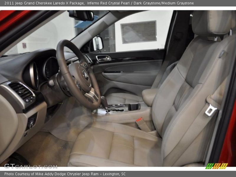 Inferno Red Crystal Pearl / Dark Graystone/Medium Graystone 2011 Jeep Grand Cherokee Laredo X Package