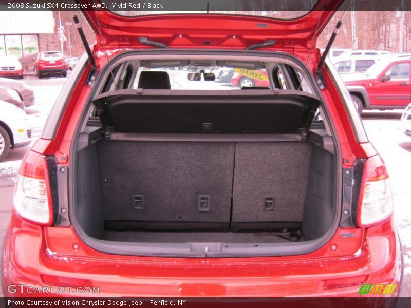 Vivid Red / Black 2008 Suzuki SX4 Crossover AWD
