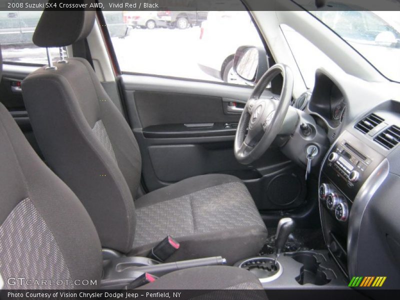 Vivid Red / Black 2008 Suzuki SX4 Crossover AWD