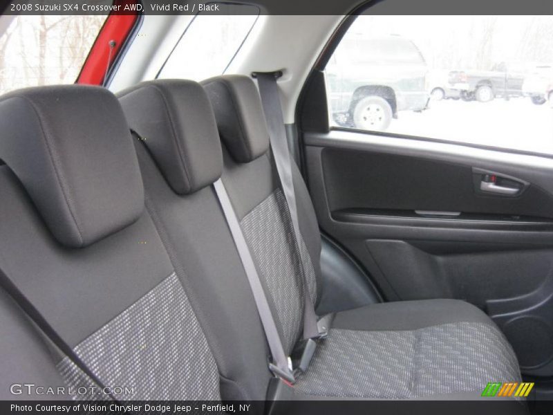 Vivid Red / Black 2008 Suzuki SX4 Crossover AWD