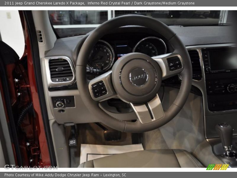 Inferno Red Crystal Pearl / Dark Graystone/Medium Graystone 2011 Jeep Grand Cherokee Laredo X Package