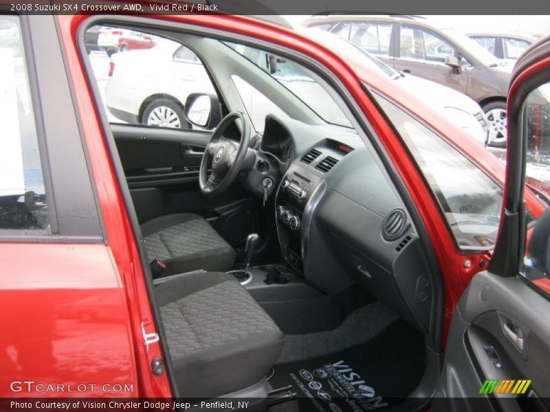Vivid Red / Black 2008 Suzuki SX4 Crossover AWD