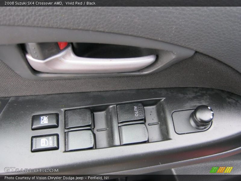 Vivid Red / Black 2008 Suzuki SX4 Crossover AWD
