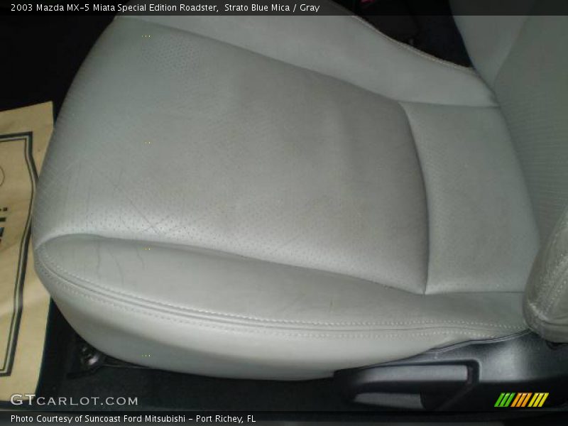 Strato Blue Mica / Gray 2003 Mazda MX-5 Miata Special Edition Roadster
