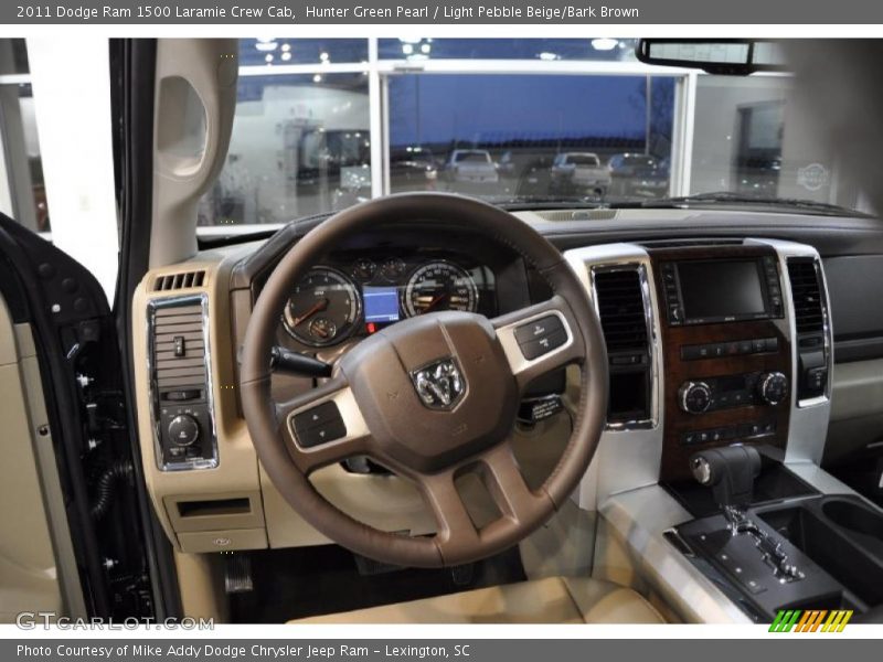 Hunter Green Pearl / Light Pebble Beige/Bark Brown 2011 Dodge Ram 1500 Laramie Crew Cab