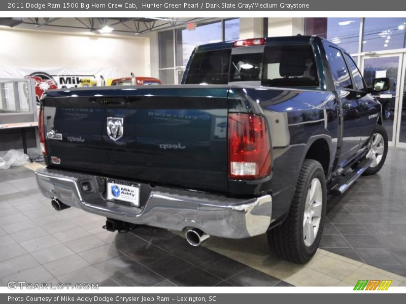 Hunter Green Pearl / Dark Slate Gray/Medium Graystone 2011 Dodge Ram 1500 Big Horn Crew Cab