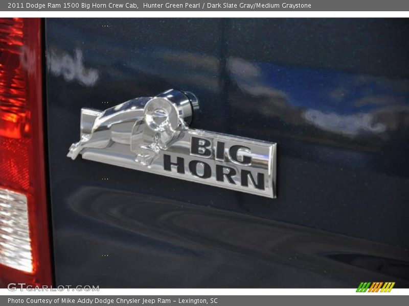 Hunter Green Pearl / Dark Slate Gray/Medium Graystone 2011 Dodge Ram 1500 Big Horn Crew Cab