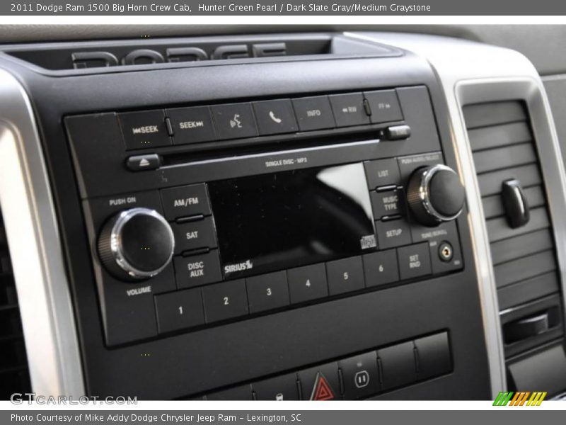 Hunter Green Pearl / Dark Slate Gray/Medium Graystone 2011 Dodge Ram 1500 Big Horn Crew Cab