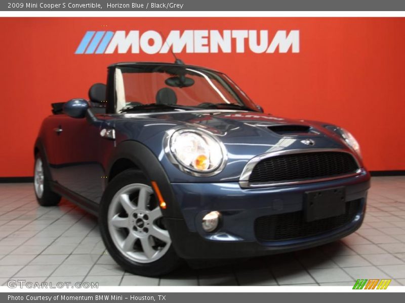 Horizon Blue / Black/Grey 2009 Mini Cooper S Convertible