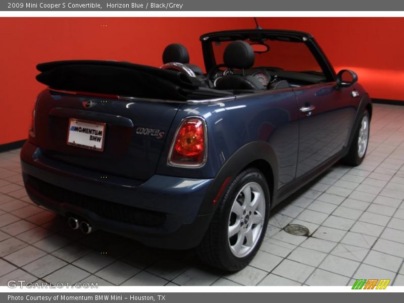 Horizon Blue / Black/Grey 2009 Mini Cooper S Convertible