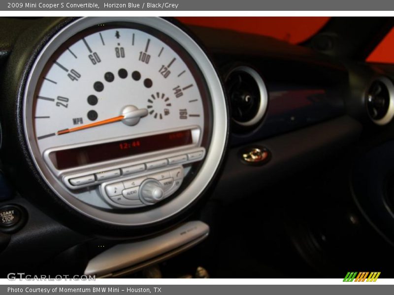 Horizon Blue / Black/Grey 2009 Mini Cooper S Convertible