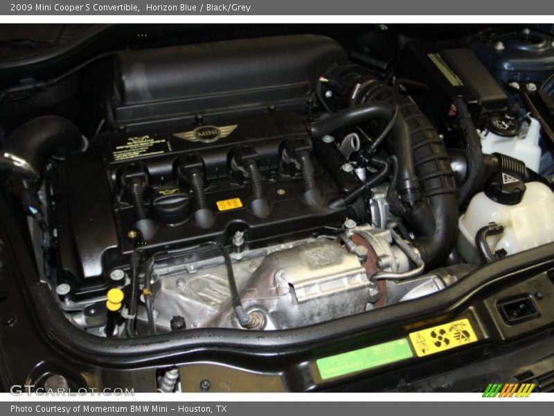 Horizon Blue / Black/Grey 2009 Mini Cooper S Convertible