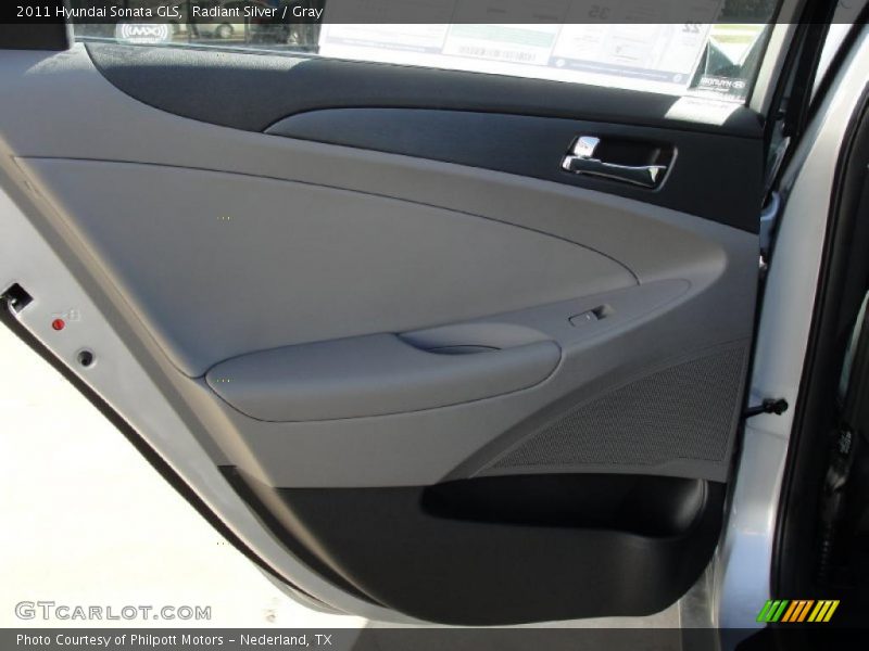 Radiant Silver / Gray 2011 Hyundai Sonata GLS