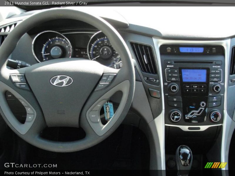 Radiant Silver / Gray 2011 Hyundai Sonata GLS
