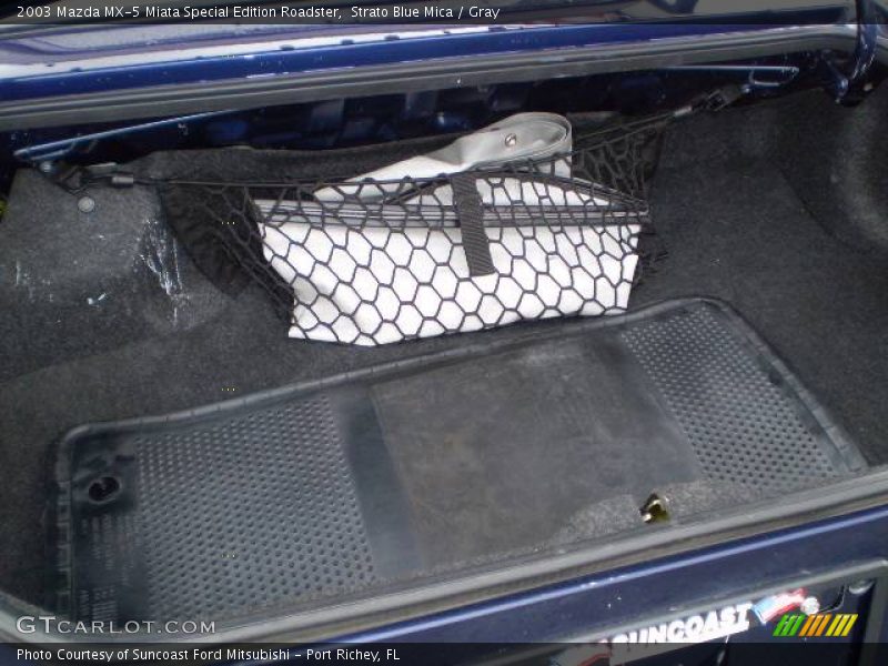 Strato Blue Mica / Gray 2003 Mazda MX-5 Miata Special Edition Roadster
