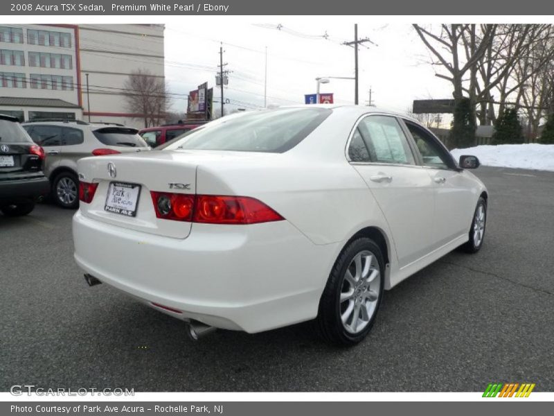 Premium White Pearl / Ebony 2008 Acura TSX Sedan