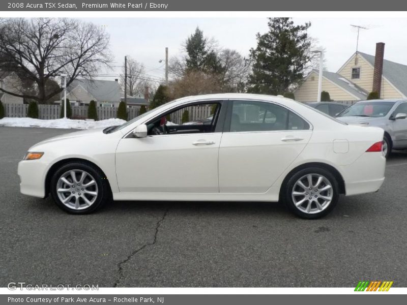 Premium White Pearl / Ebony 2008 Acura TSX Sedan