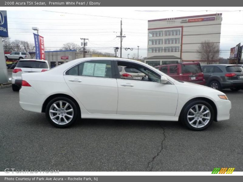 Premium White Pearl / Ebony 2008 Acura TSX Sedan