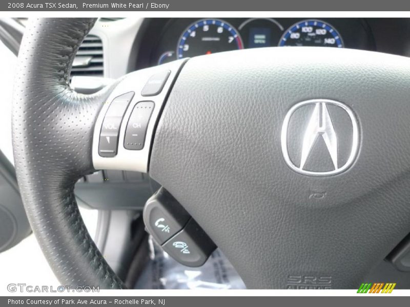 Premium White Pearl / Ebony 2008 Acura TSX Sedan