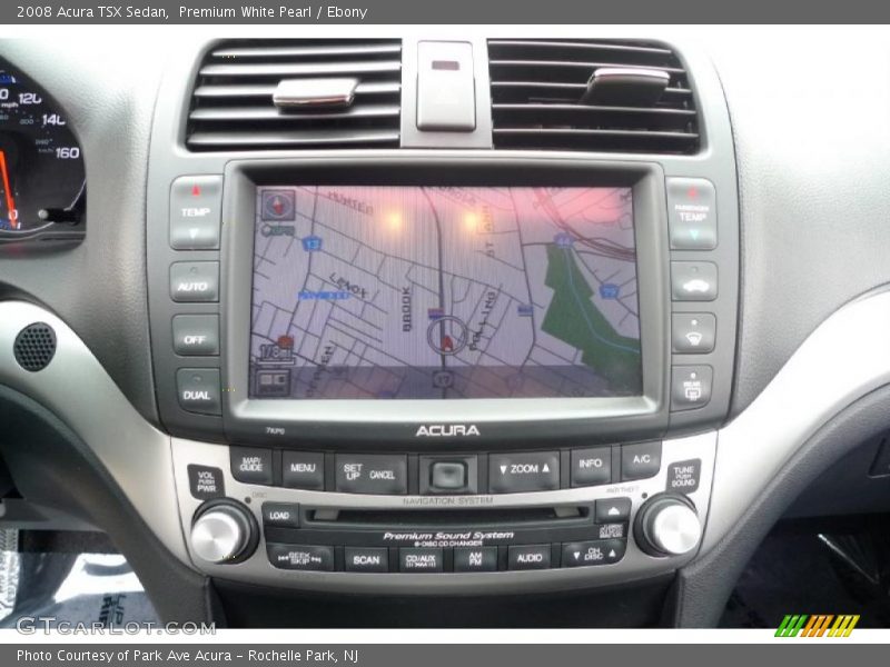 Premium White Pearl / Ebony 2008 Acura TSX Sedan