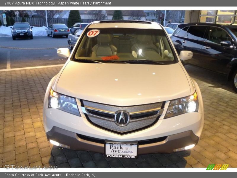 Aspen White Pearl / Parchment 2007 Acura MDX Technology