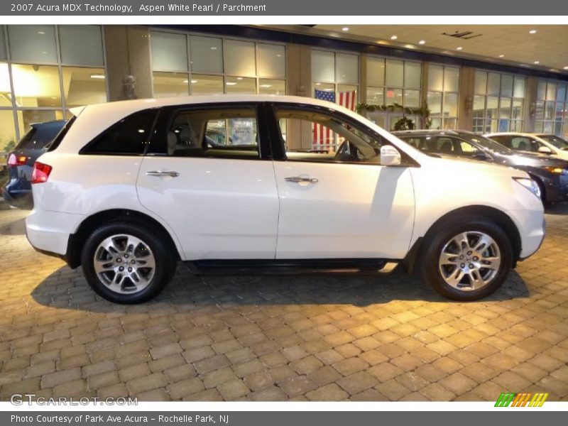 Aspen White Pearl / Parchment 2007 Acura MDX Technology