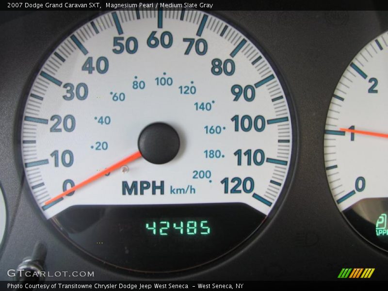 Magnesium Pearl / Medium Slate Gray 2007 Dodge Grand Caravan SXT