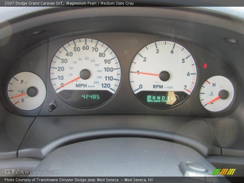 Magnesium Pearl / Medium Slate Gray 2007 Dodge Grand Caravan SXT