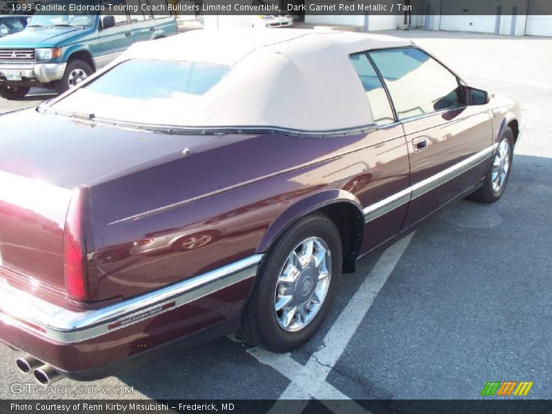 Dark Garnet Red Metallic / Tan 1993 Cadillac Eldorado Touring Coach Builders Limited Convertible