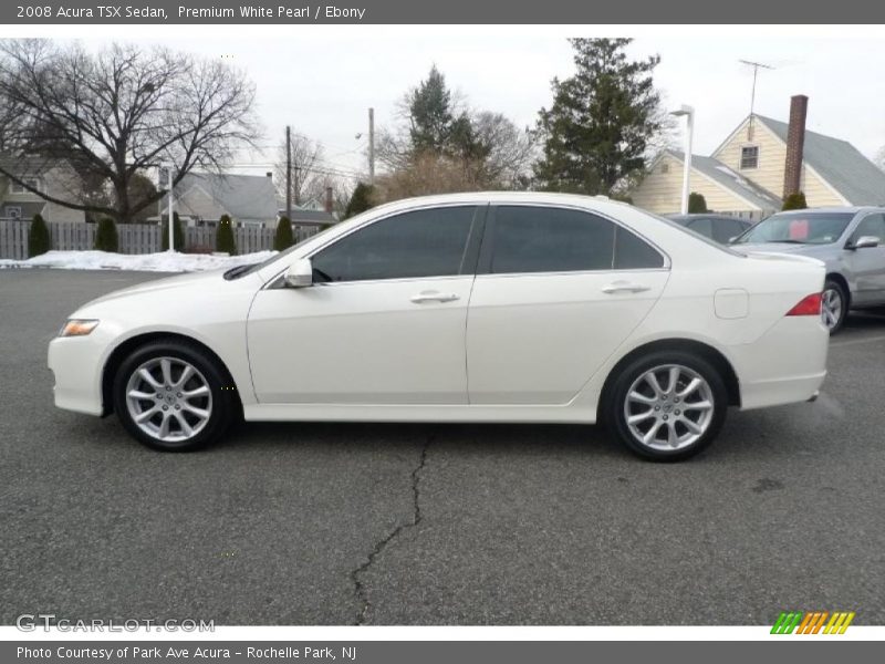 Premium White Pearl / Ebony 2008 Acura TSX Sedan