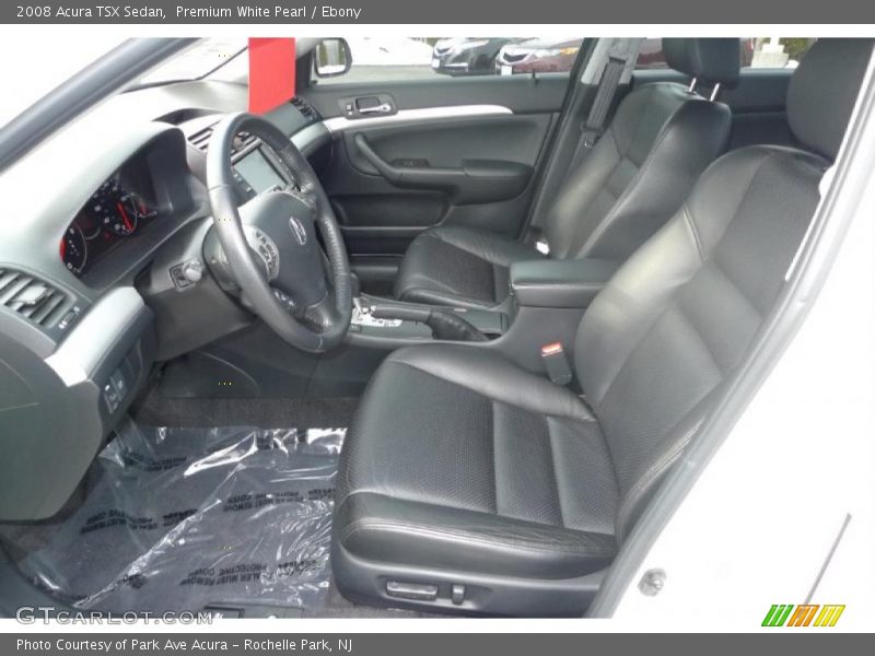 Premium White Pearl / Ebony 2008 Acura TSX Sedan