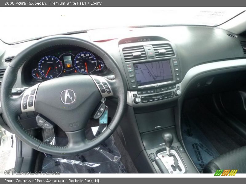 Premium White Pearl / Ebony 2008 Acura TSX Sedan