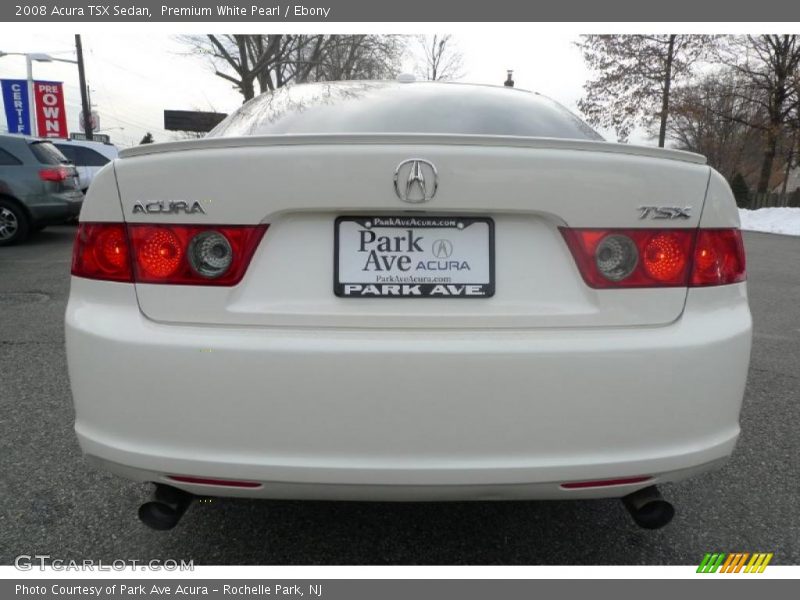 Premium White Pearl / Ebony 2008 Acura TSX Sedan