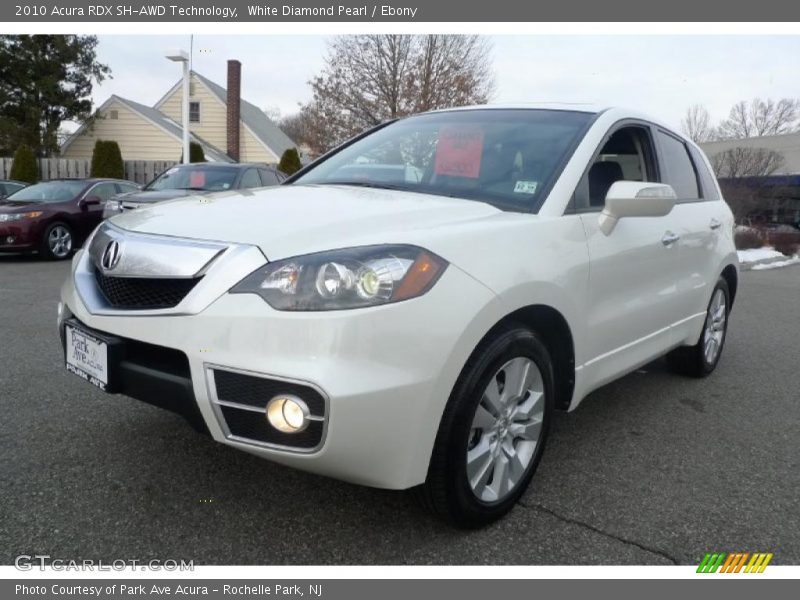 White Diamond Pearl / Ebony 2010 Acura RDX SH-AWD Technology