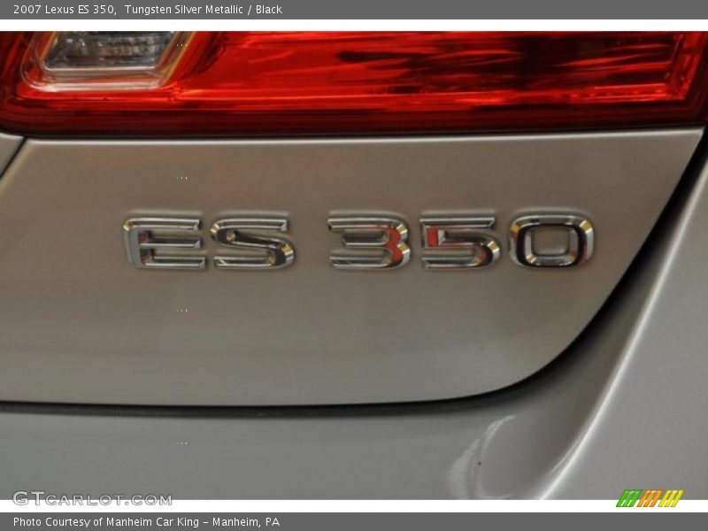 Tungsten Silver Metallic / Black 2007 Lexus ES 350